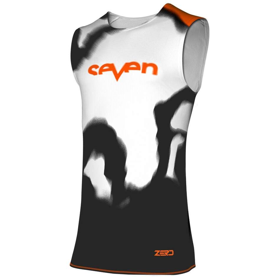 SEVEN MX ZERO 27 PARALLEL Motocross Enduro Singlet Schwarz/Weiß