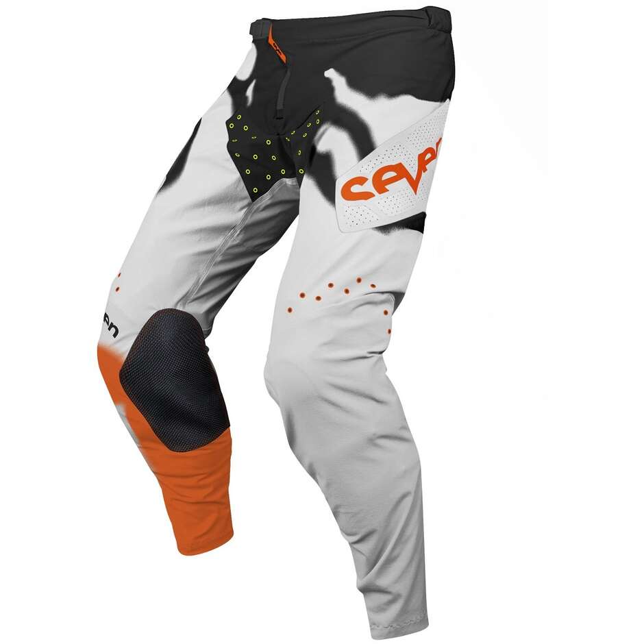 SEVEN MX ZERO 27 PARALLEL Motocross-Endurohose Schwarz/Weiß