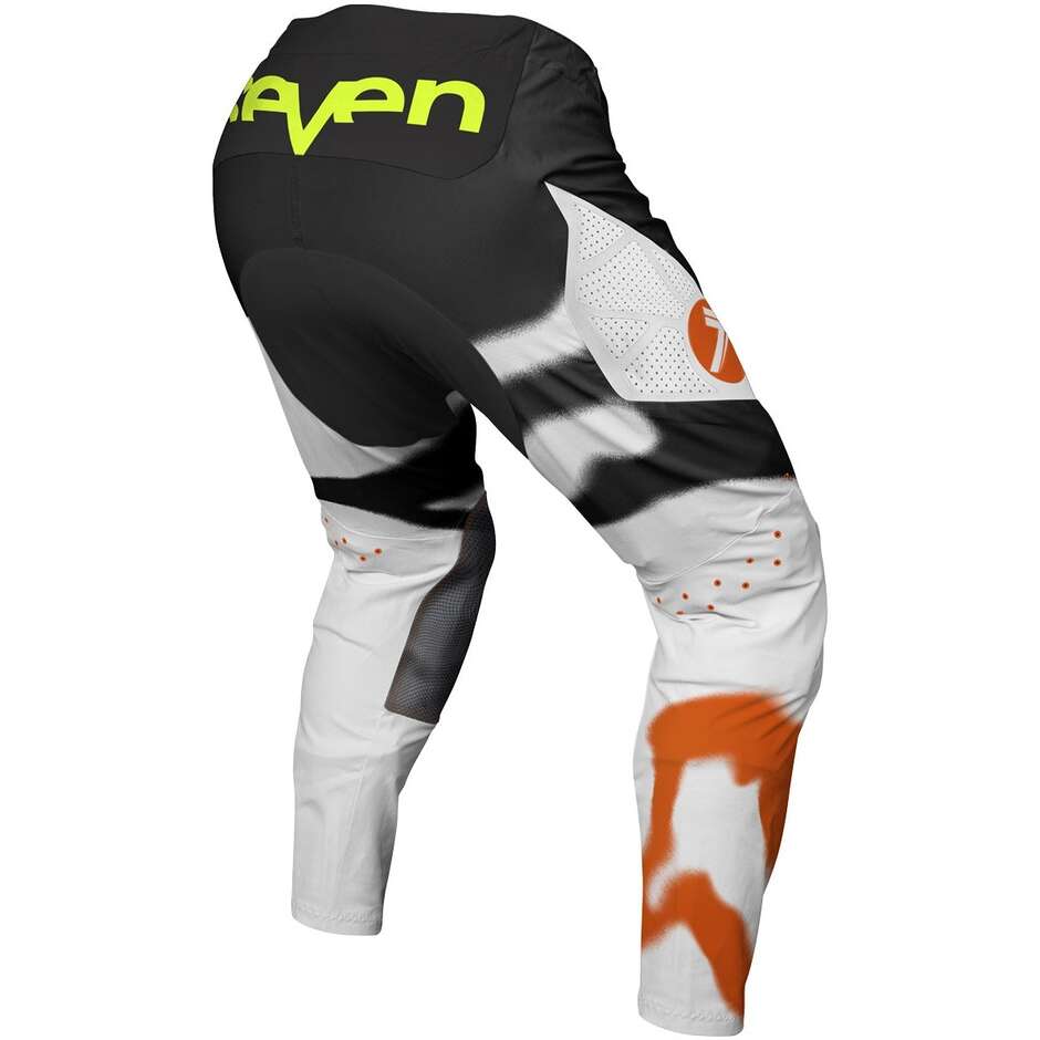 SEVEN MX ZERO 27 PARALLEL Motocross-Endurohose Schwarz/Weiß