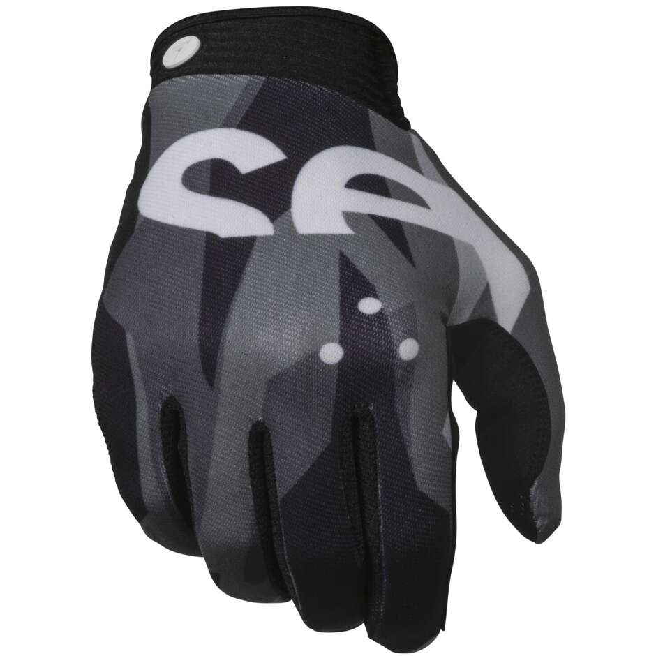 Seven Mx ZERO CROSSOVER Cross Enduro Motorcycle Gloves Black Gray