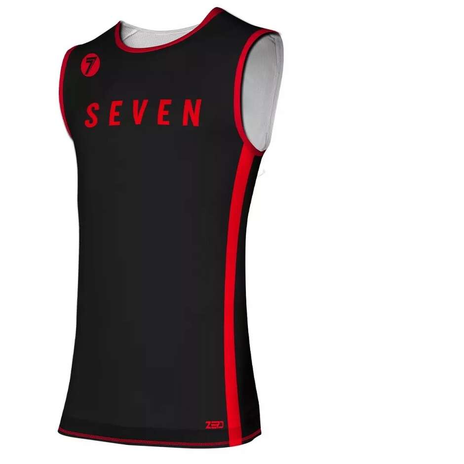 SEVEN MX ZERO INSTITUTION Black Motocross Tank Top