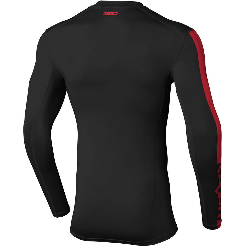 SEVEN MX ZERO Kompressions-Motocross-Trikot Schwarz Rot