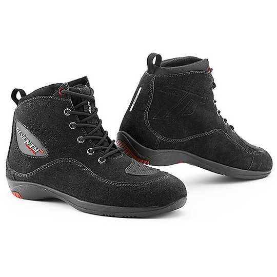 Seventy BC8 Breathable Black Motorcycle Technical Shoes