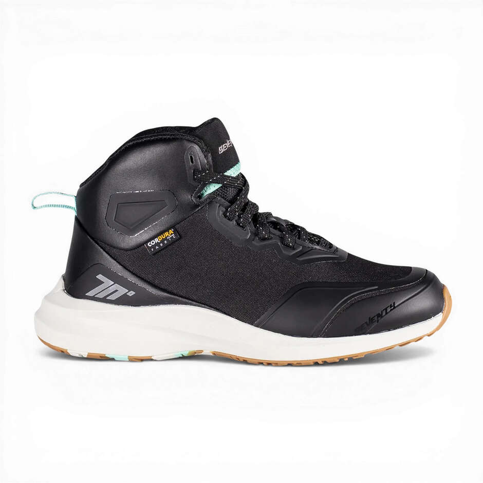 Seventy Degrees SD-BC4 VECTOR Unisex Motorcycle Shoes Black/Light Blue