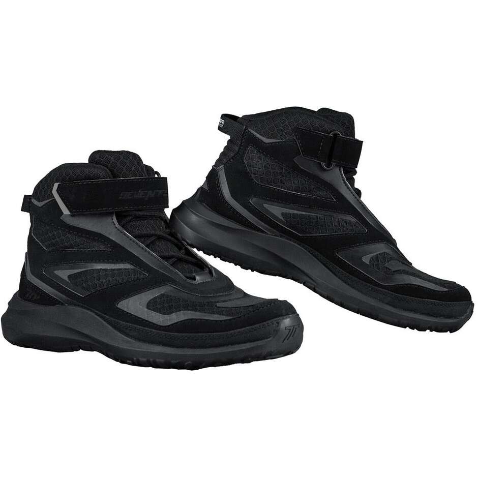 Seventy Degrees SD-BC9 PREMIER Motorcycle Shoes Black