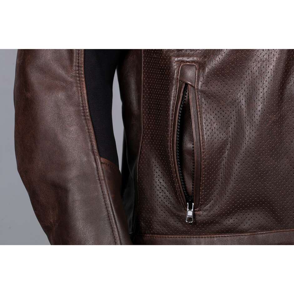 Seventy Degrees SD-JL4 LEGEND Brown Motorcycle Jacket