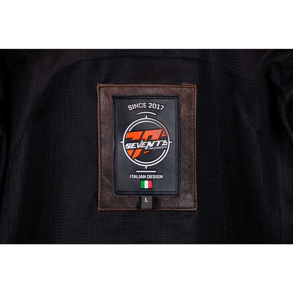 Seventy Degrees SD-JL4 LEGEND Brown Motorcycle Jacket