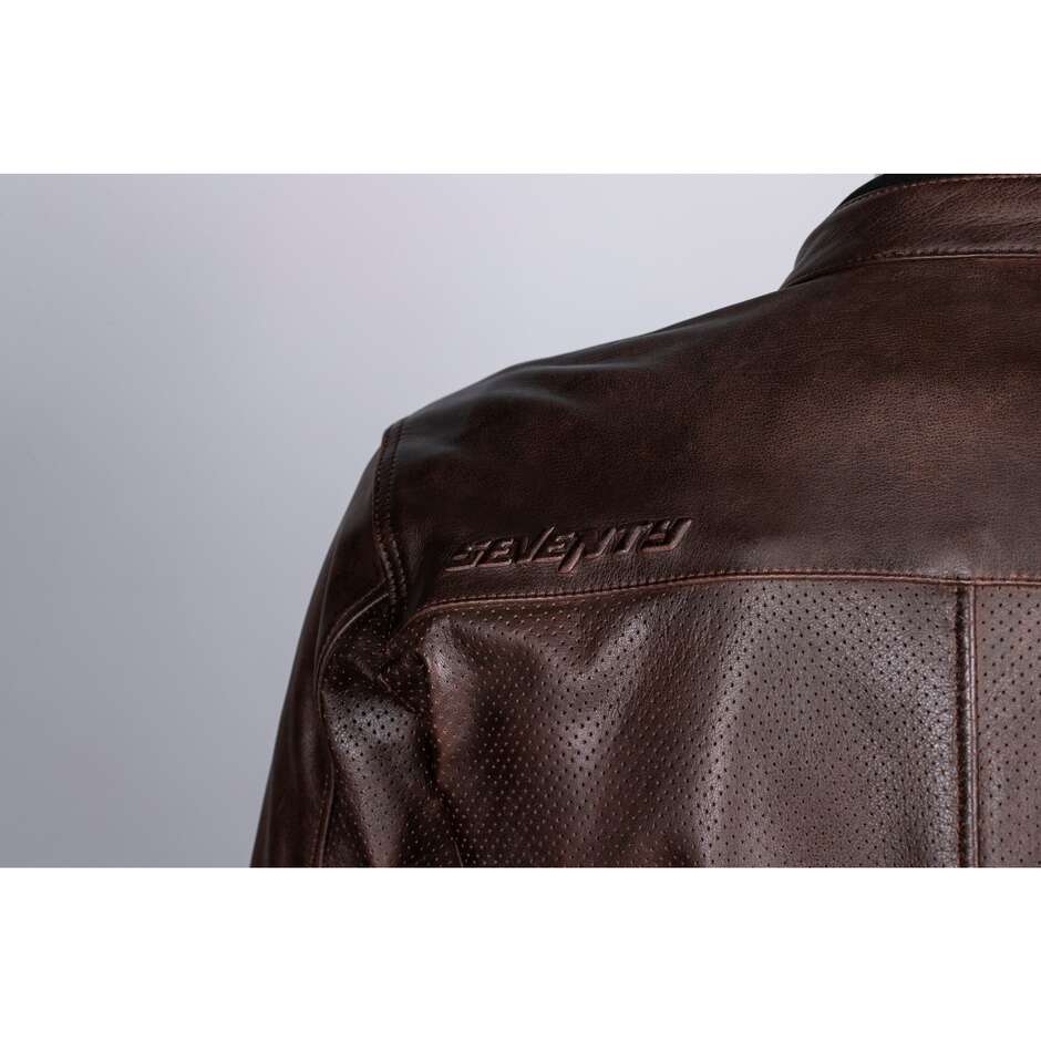 Seventy Degrees SD-JL4 LEGEND Brown Motorcycle Jacket