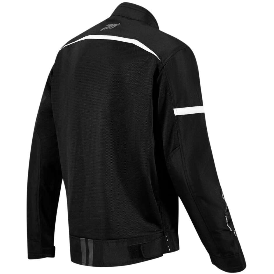 Seventy Degrees SD-JR30.1 MOJAVE Motorradjacke Schwarz Weiß