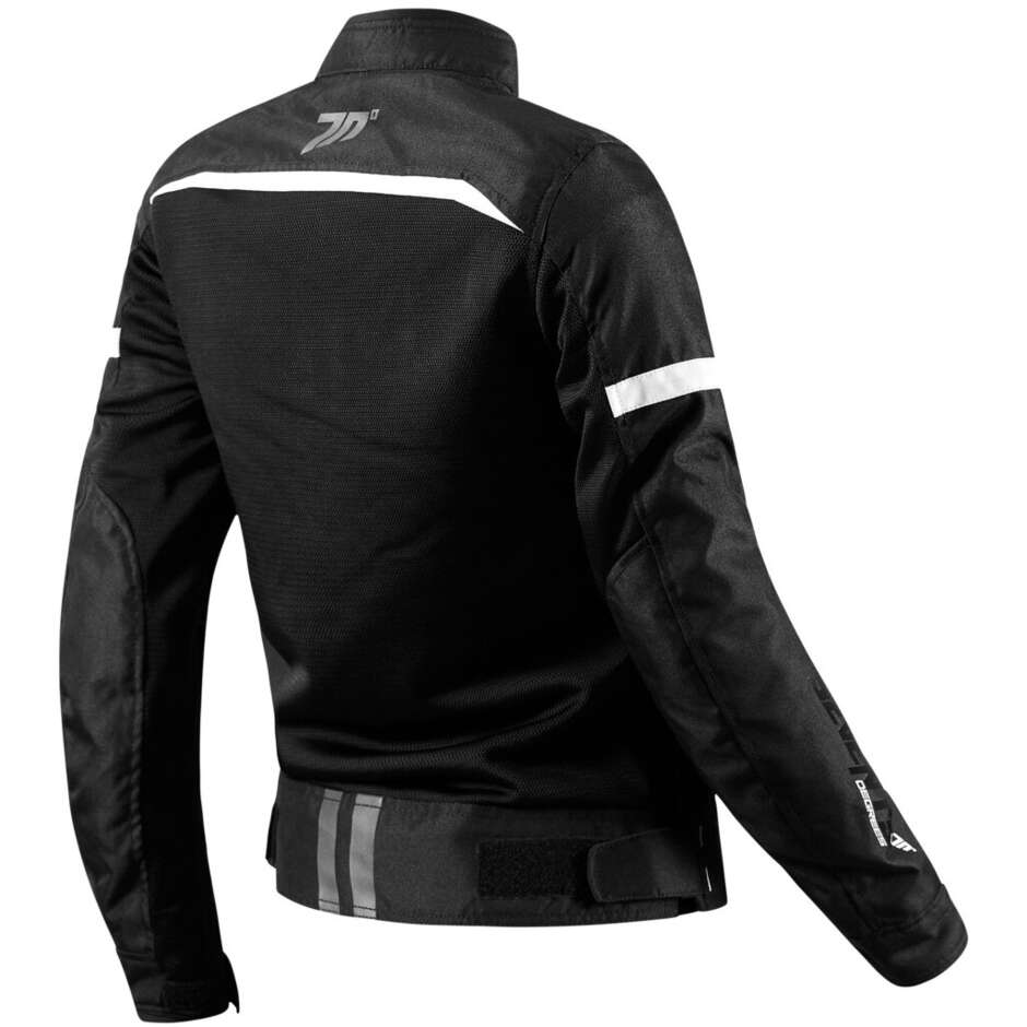 Seventy Degrees SD-JR30.2 MOJAVE Women's Motorcycle Jacket Black White