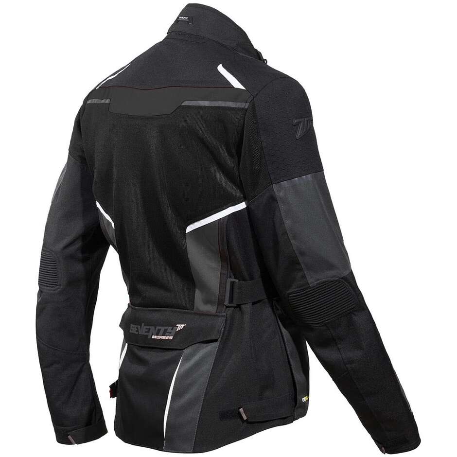 Seventy Degrees SD-JT70 ATACAMA Motorcycle Jacket Black Grey White