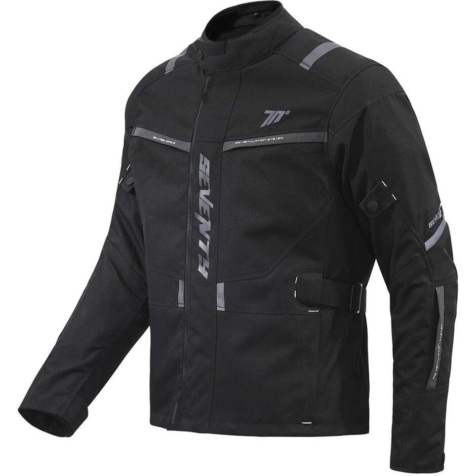 Seventy Degrees SD-JT83 TONALE Veste de moto noire