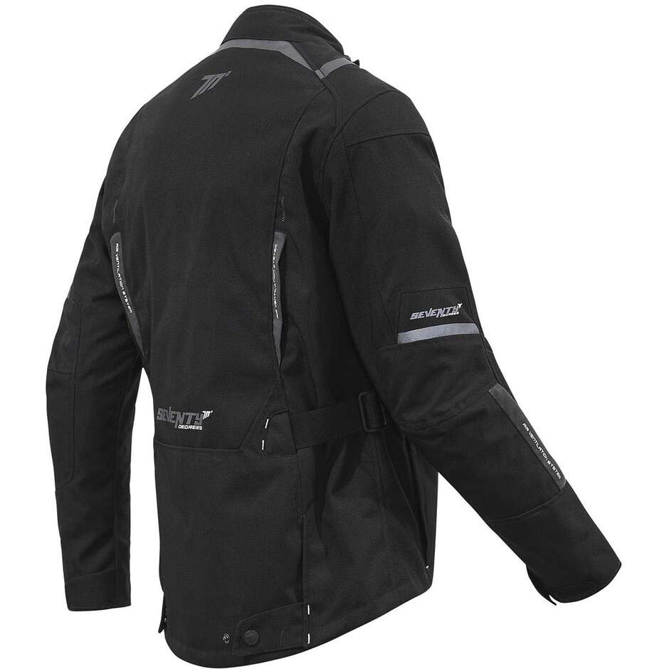 Seventy Degrees SD-JT83 TONALE Veste de moto noire