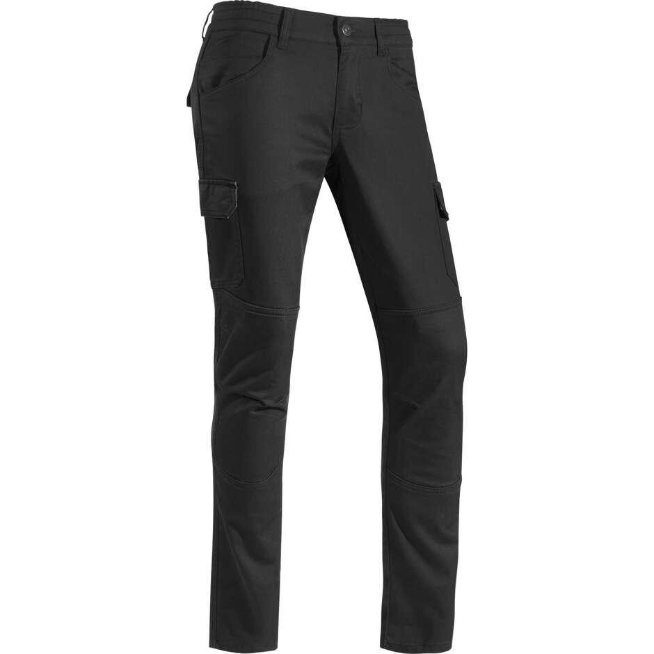 Seventy Degrees SD-PC24 TEIDE CARGO Motorcycle Jeans Black