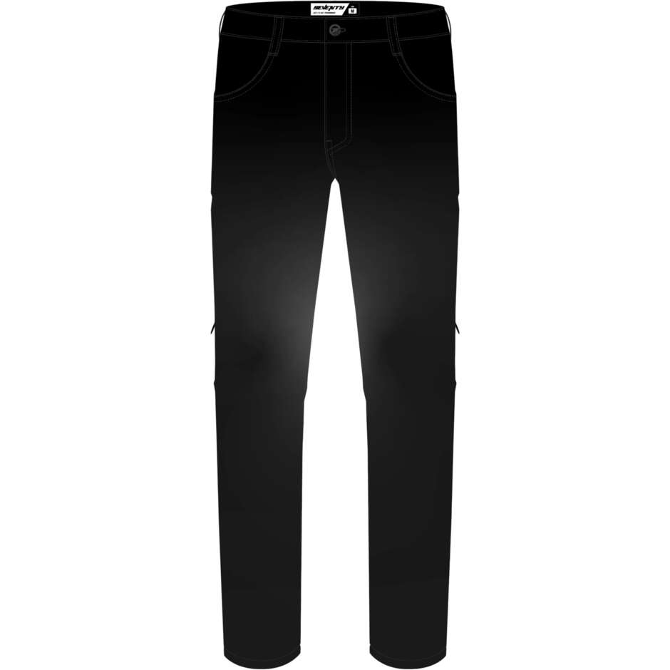 Seventy Degrees SD-PJ18 TORINO Herren-Motorradjeans Schwarz
