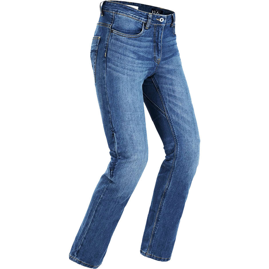 Seventy Degrees SD-PJ20 TORINO Damen-Motorradjeans Blau