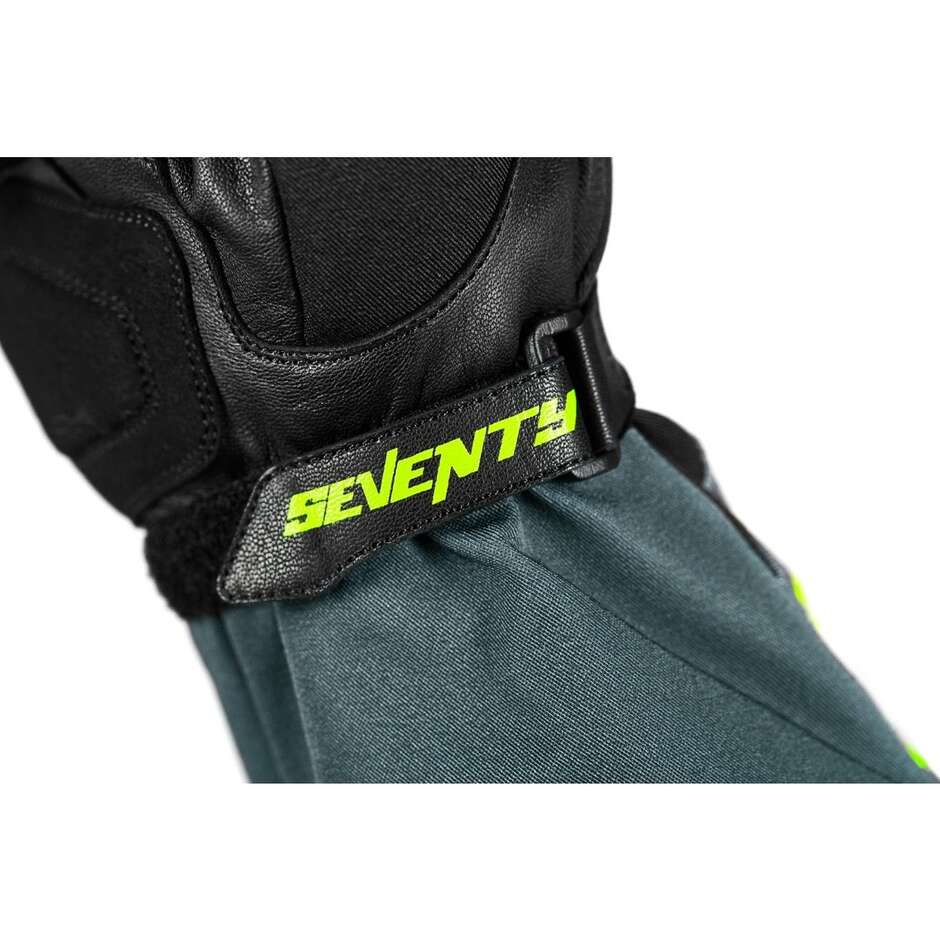 Seventy Degrees SD-T57 GIAU Motorradhandschuhe Schwarz Fluoreszierend Gelb