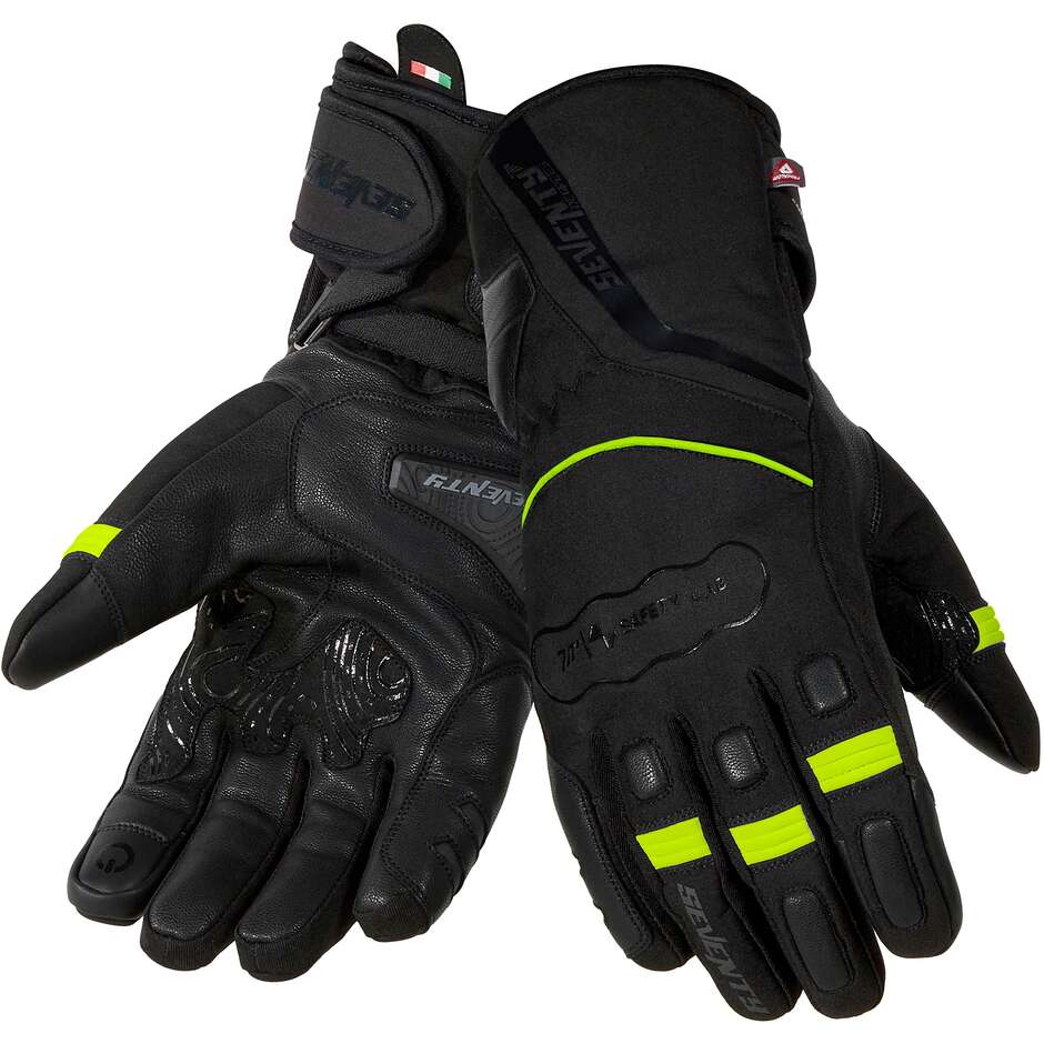 Seventy Degrees SD-T7 GOBI Motorcycle Gloves Black Yellow