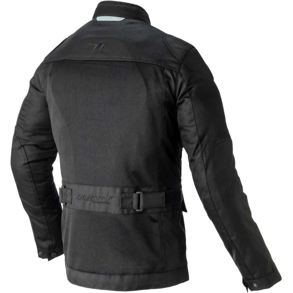 Seventy JC30 Black Perforated Summer Technical Motorcycle Jacket