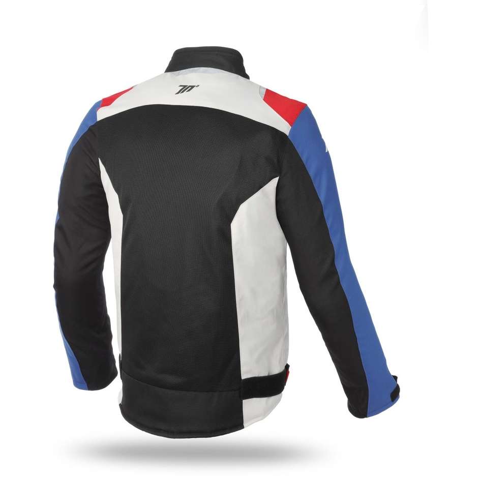 Seventy JR48 CE Summer Motorcycle Jacket Perforated Black Red White Blue