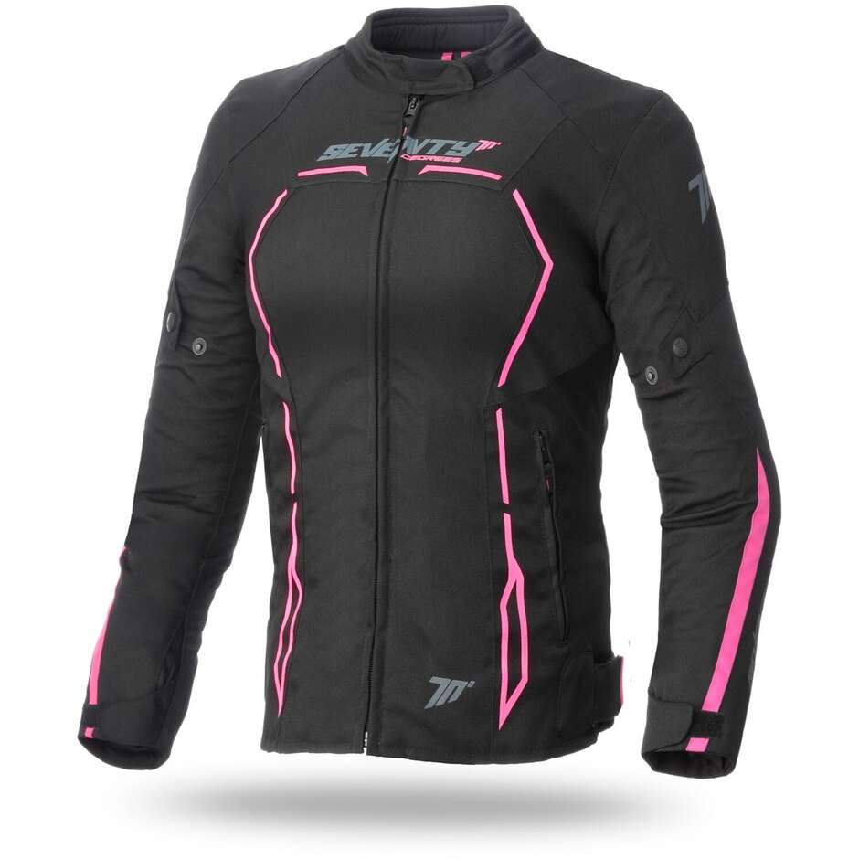 Seventy JR67 CE Sport Black Pink Fabric Motorcycle Jacket