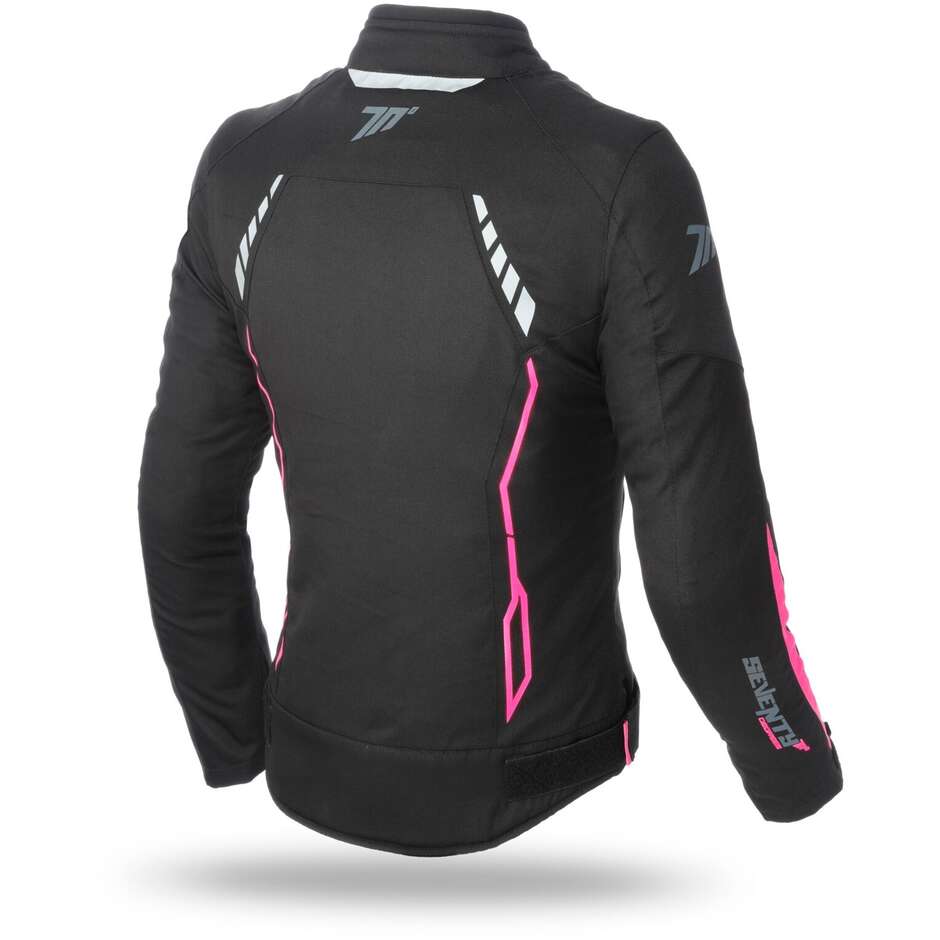 Seventy JR67 CE Sport Black Pink Fabric Motorcycle Jacket