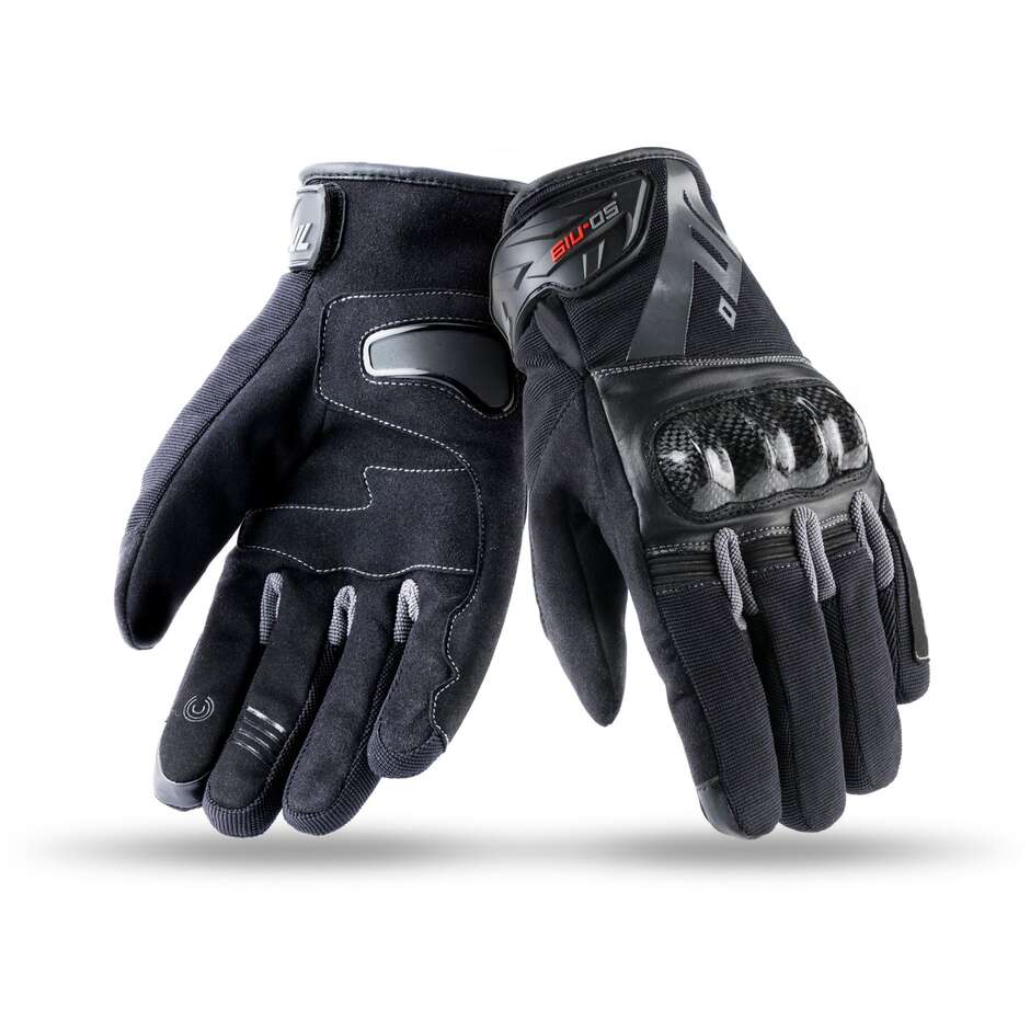 Seventy N19 NAKED Black Certified Winter Motorcycle Gloves