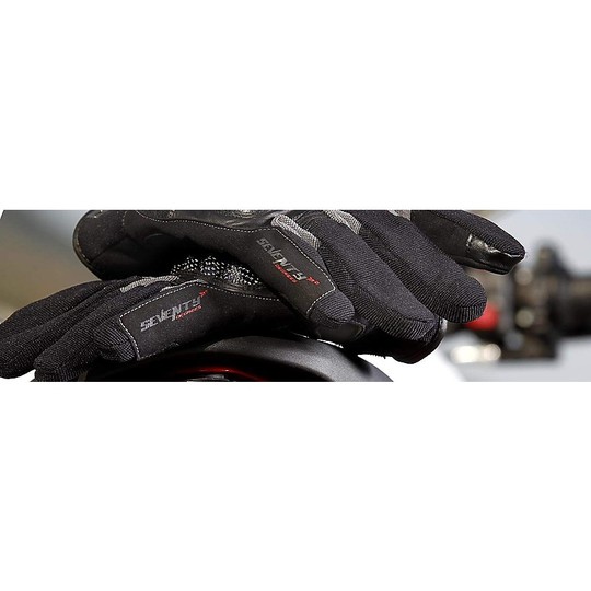 Seventy N19 NAKED Gants de moto d'hiver certifiés noirs