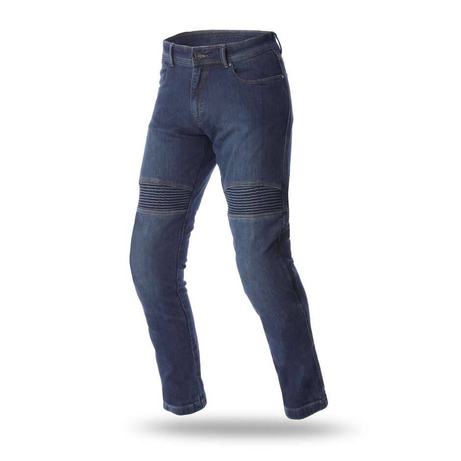 Seventy PJ16 Slim Blue Jeans Motorradhose