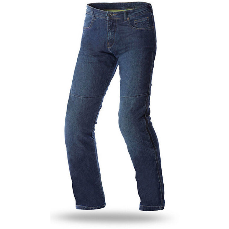 Seventy PJ2 CE Rogolar Denim Blue Motorcycle Jeans Pants