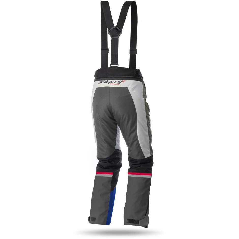 Seventy PT3 Touring White Red Blue Fabric Motorcycle Pants