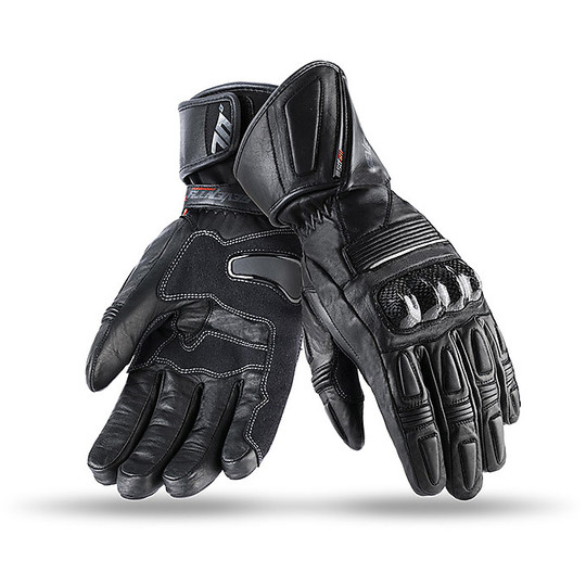 Seventy Racing Technical Winter Motorcycle Gloves With R11 Black Homologated Fabric Guards