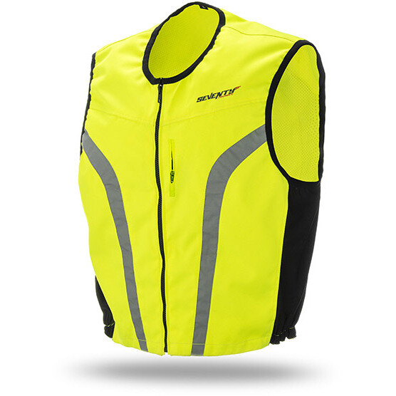 Seventy SD-A1 Yellow Fluo Reflective Motorcycle Vest