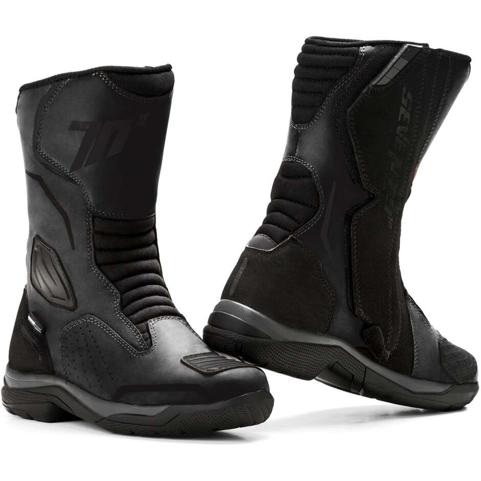 Seventy SD-BT13 Touring Motorcycle Boot Black