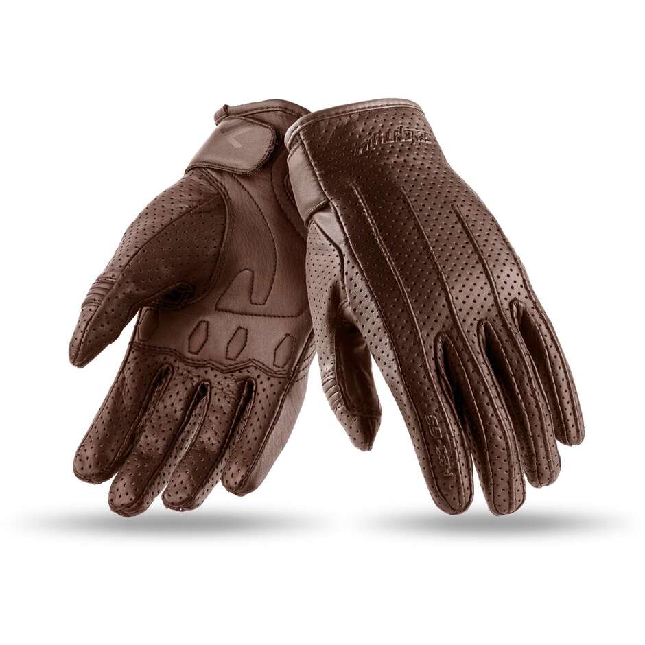 Seventy SD-C24 Urban Brown Certified Women's Motorcycle Gloves in Summer Leather
