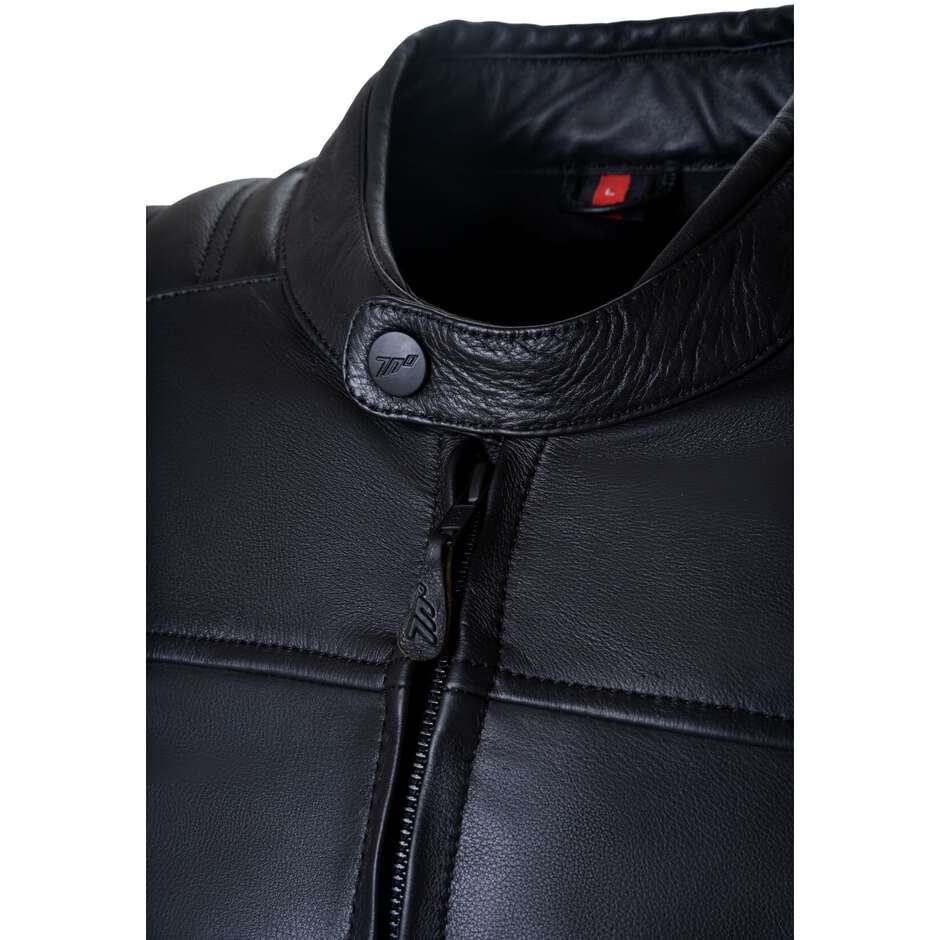 Seventy SD-JL1 Black Leather Custom Motorcycle Jacket