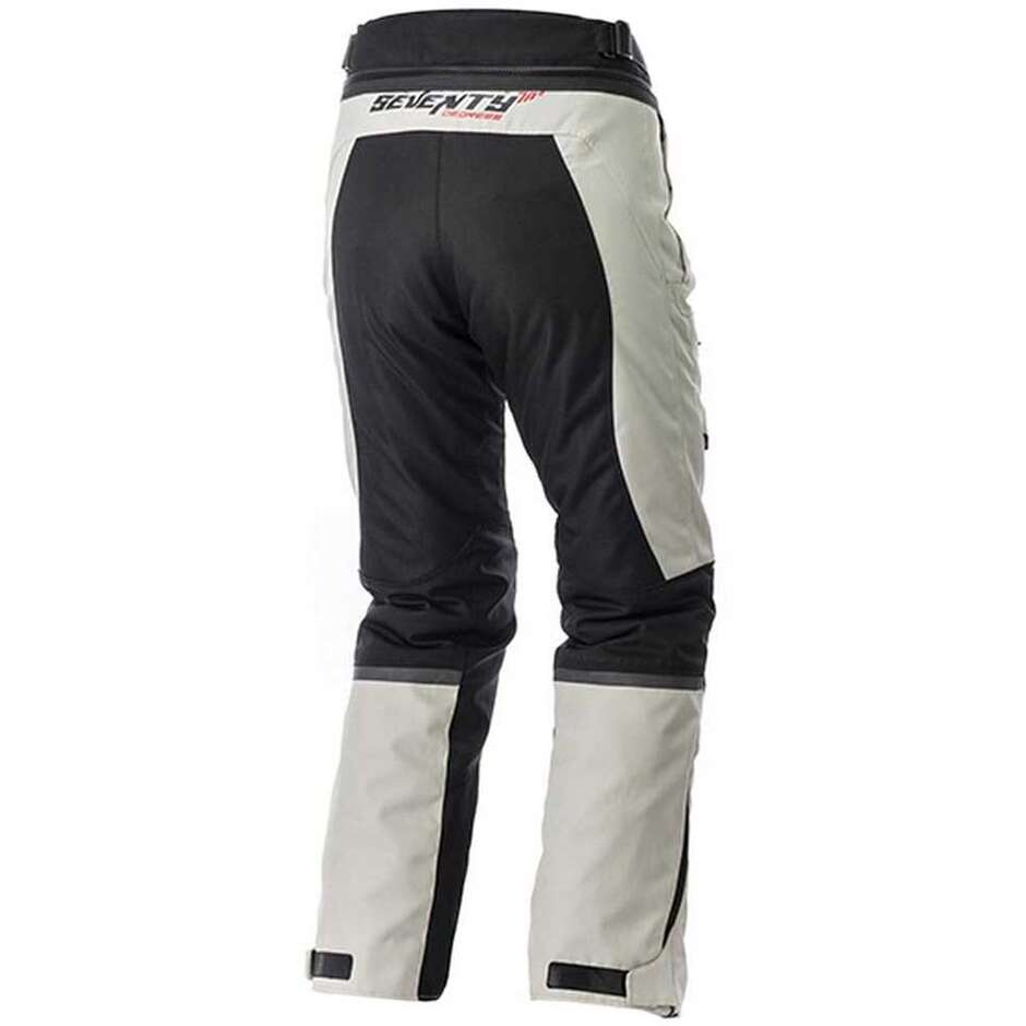 Seventy SD-PT1s trois couches de pantalon de moto de tourisme raccourci gris glace
