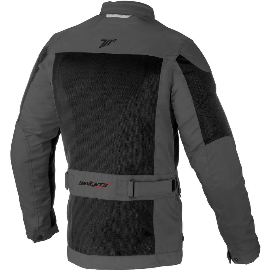 Seventy Summer Technical Motorcycle Jacket JC30 Perforated Gray Black