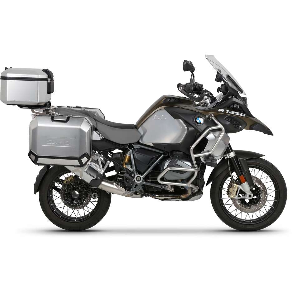SHAD 4p System Side Case Fittings for BMW R 1200 GS (2013-19); R 1200 GS ADV (2013-18); R 1250 GS (2019-24); R 1250 GS ADV (2019-25)