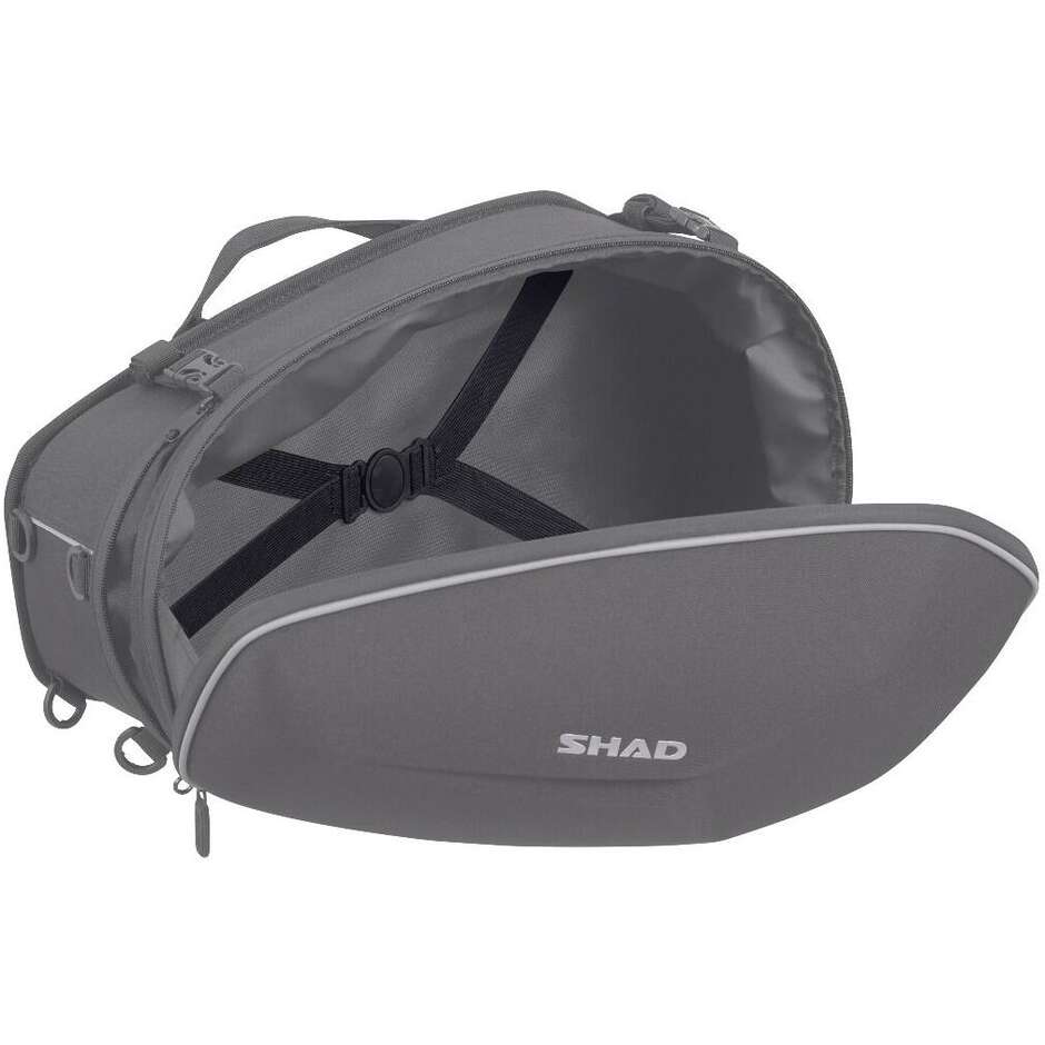 Shad E48 erweiterbare halbstarre Motorrad-Seitentaschen, 48–56 Liter