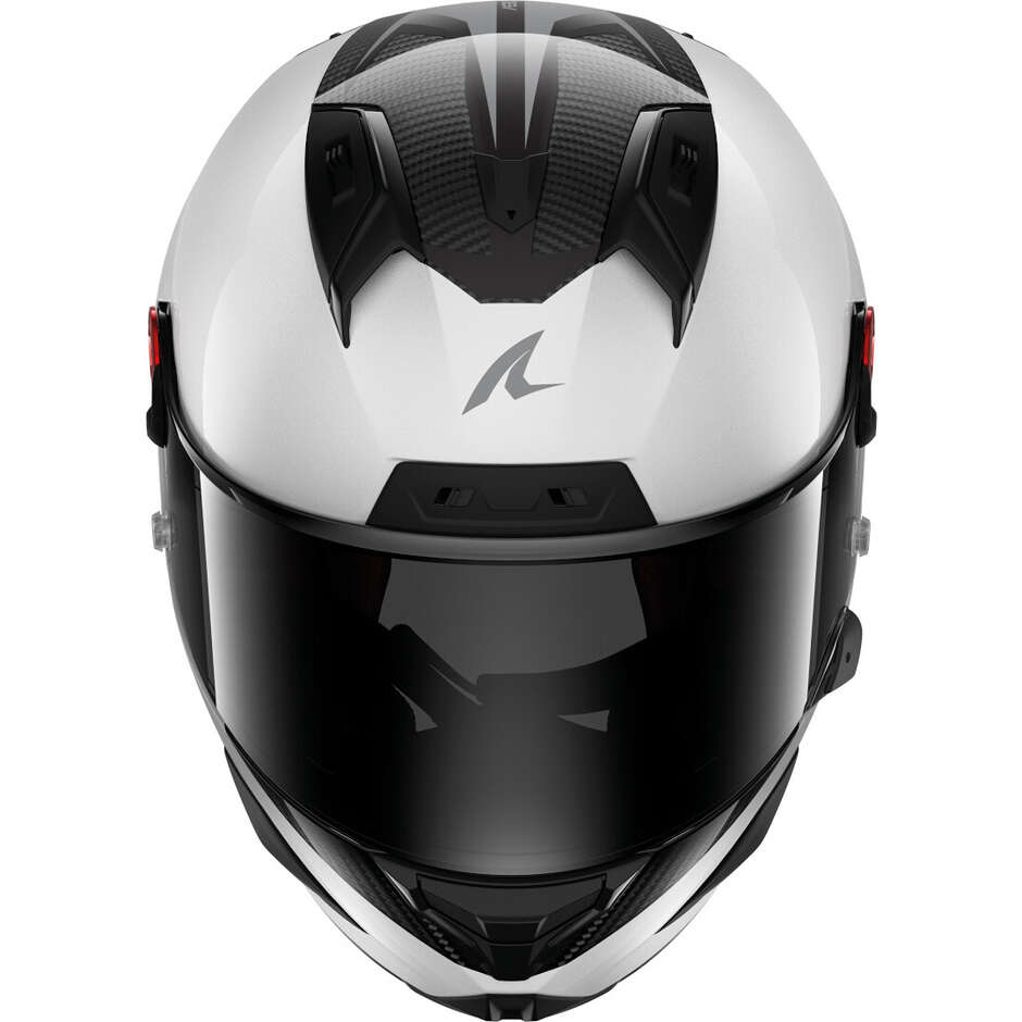 Shark AERON-GP BLANK SP Integral-Motorradhelm Anthrazit Weiß Carbon