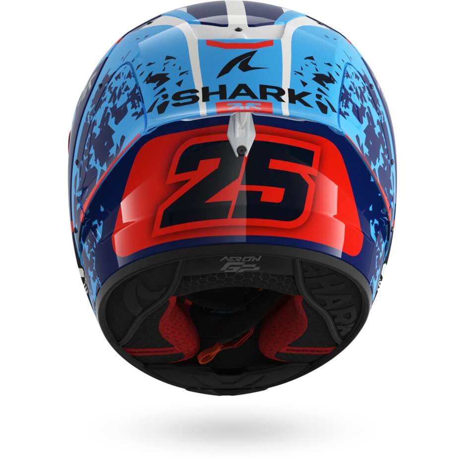 Shark AERON-GP FIM RACING #1 REPLICA RAUL FERNANDEZ Full Face Motorcycle Helmet Blue Blue White