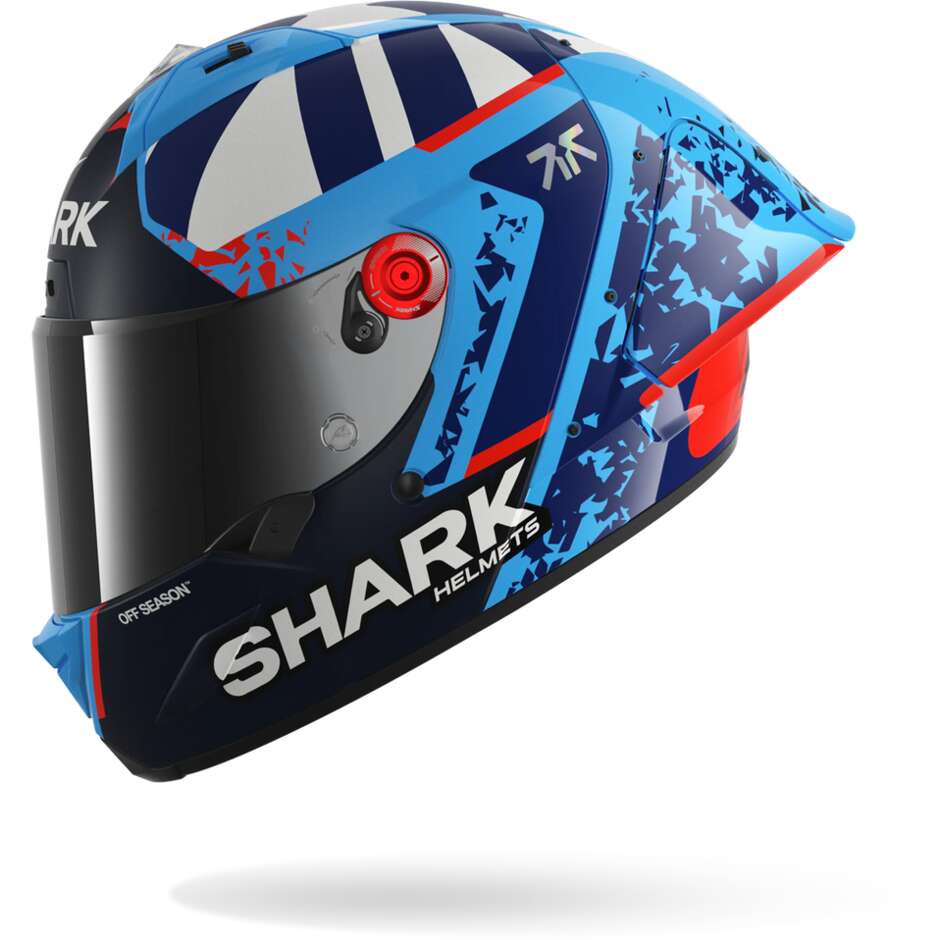 Shark AERON-GP FIM RACING #1 REPLICA RAUL FERNANDEZ Full Face Motorcycle Helmet Blue Blue White