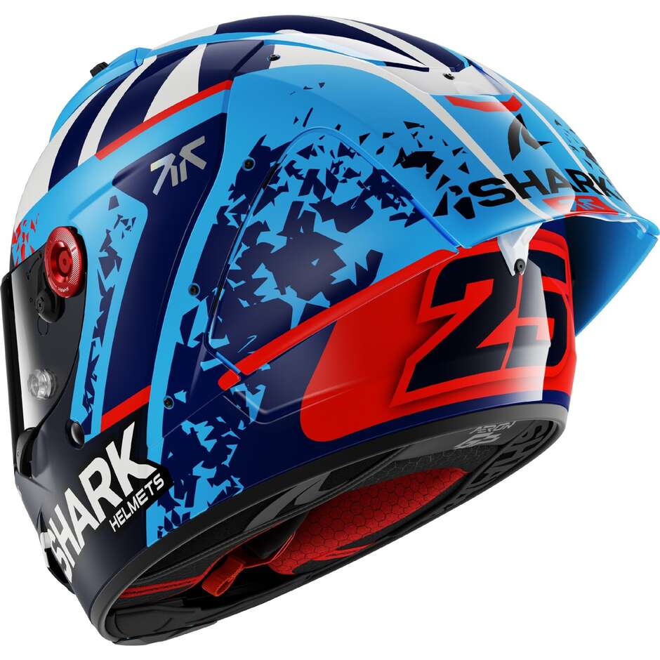 Shark AERON-GP FIM RACING #1 REPLICA RAUL FERNANDEZ Full Face Motorcycle Helmet Blue Blue White