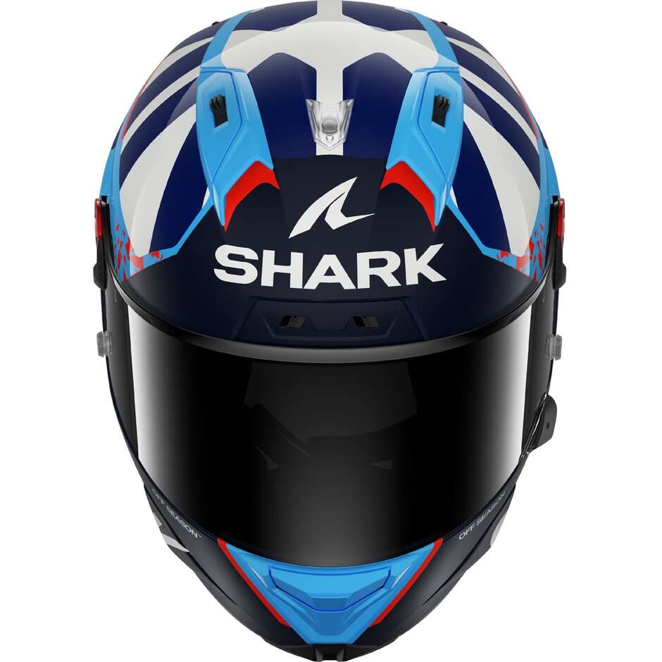 Shark AERON-GP FIM RACING #1 REPLICA RAUL FERNANDEZ Full Face Motorcycle Helmet Blue Blue White