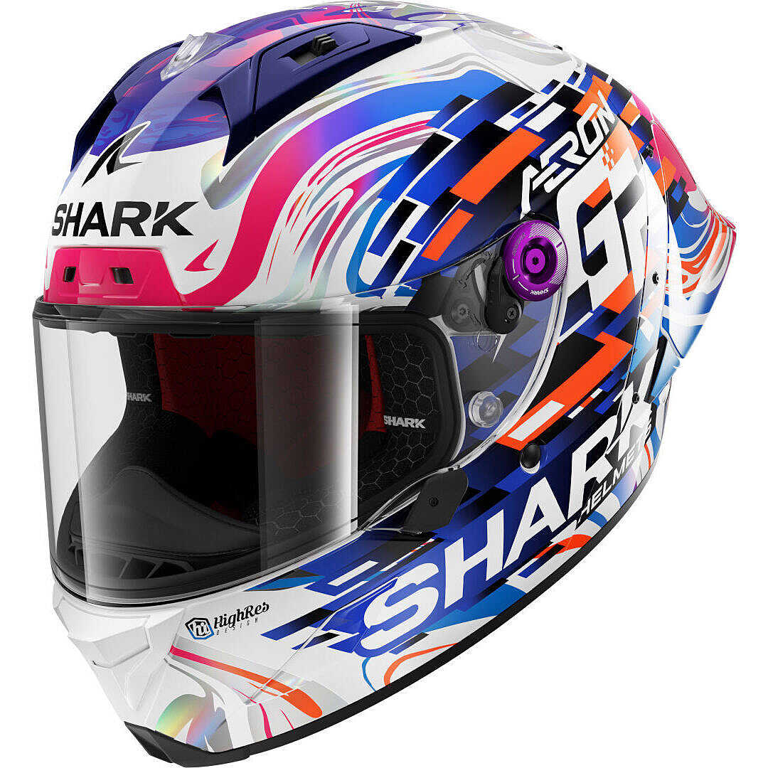 Shark AERON-GP REPLICA ZARCO GP DE FRANCE Full Face Motorcycle Helmet Blue  Purple Carbon For Sale Online - Outletmoto.eu