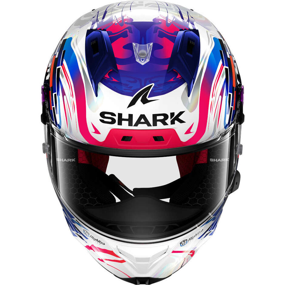 Shark AERON-GP REPLICA ZARCO GP DE FRANCE Integraler Motorradhelm Blau Lila Carbon