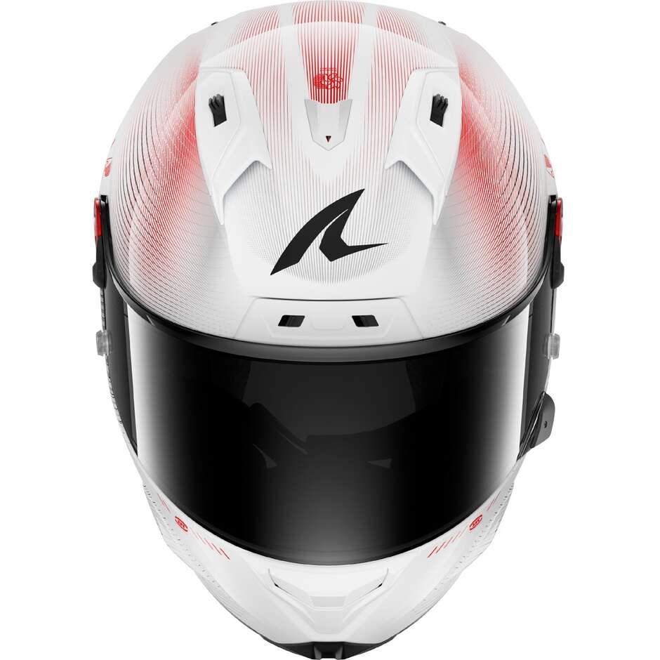 Shark AERON SPEED-TECH Carbon Full Face Motorcycle Helmet White Red