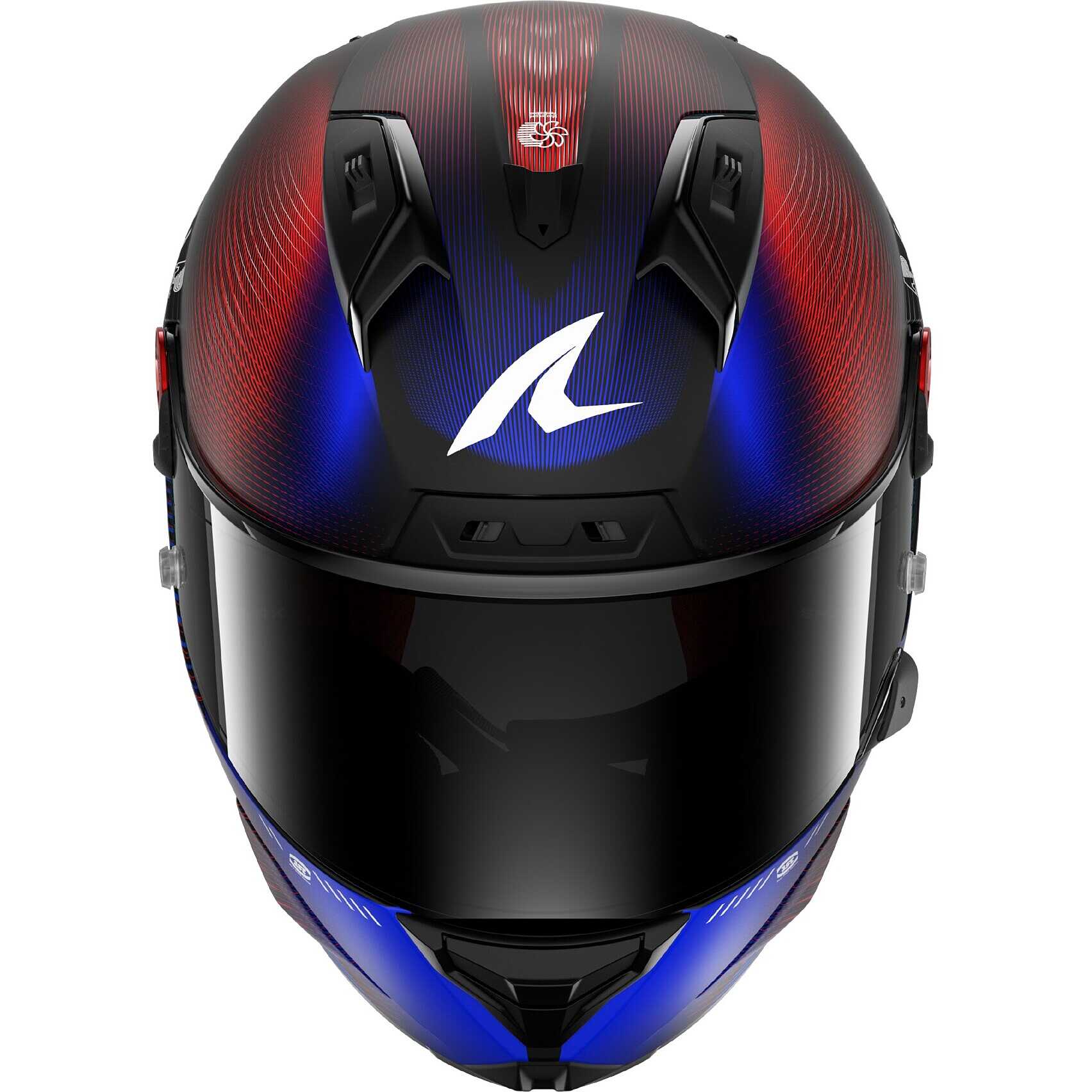 Shark AERON SPEED-TECH Mat Carbon Blue Red Full Face Motorcycle 