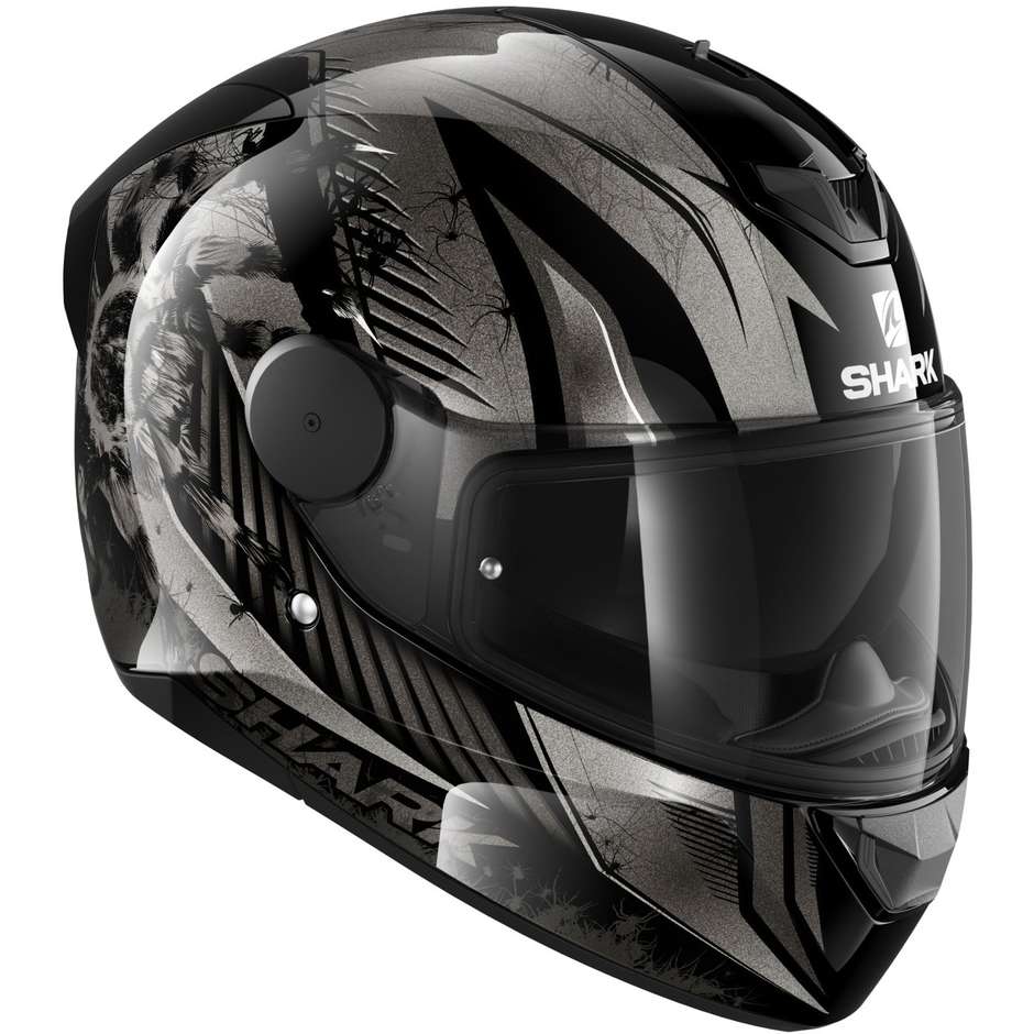 Shark D-SKWAL 2 ATRAXX Integral Motorcycle Helmet Black Anthracite Gray